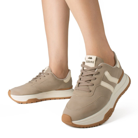 Dakota Tenis Casual Fem D0142 Cinza