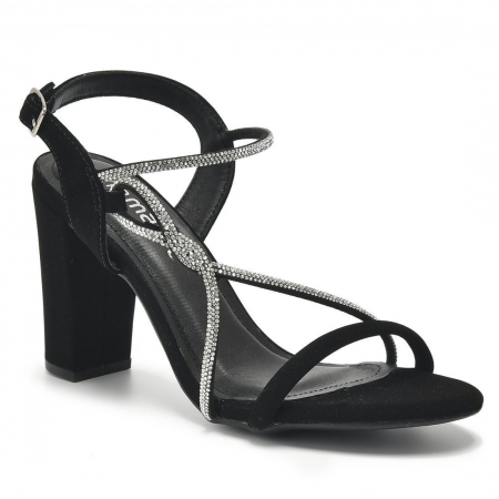 Via Marte Sand Salto Alto 142-001 Preto