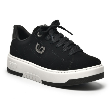 Via Marte Tenis Casual Fem 126-014 Preto