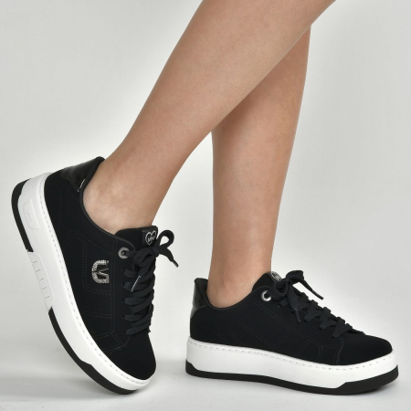 Via Marte Tenis Casual Fem 126-014 Preto