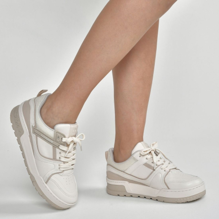 Via Marte Tenis Casual Fem 208-002 Marfim