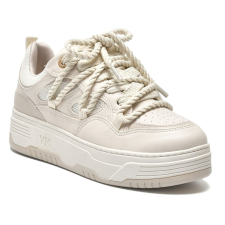 Via Marte Tenis Casual Fem 225-003 Bege