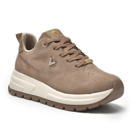 Via Marte Tenis Casual Fem 242-002 Noz Moscada